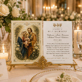 Traditionele katholieke Heilige Huwelijk Gebedskaa Visitekaartje