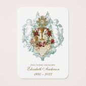 Traditionele katholieke herdenkingsplechtigheid vo visitekaartje (Voorkant)