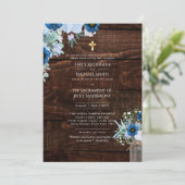 Traditionele katholieke huwelijksmis kaart (Staand voorkant)