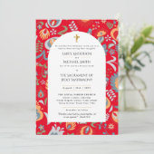 Traditionele katholieke huwelijksmis kaart (Staand voorkant)