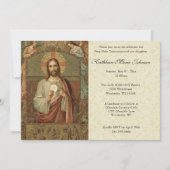 Traditionele katholieke Jezus Eerste Communie Invi Kaart (Voorkant)