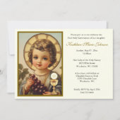 Traditionele katholieke Jezus Eerste Communie Kaart (Voorkant)