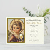 Traditionele katholieke Jezus Eerste Communie Kaart (Staand voorkant)