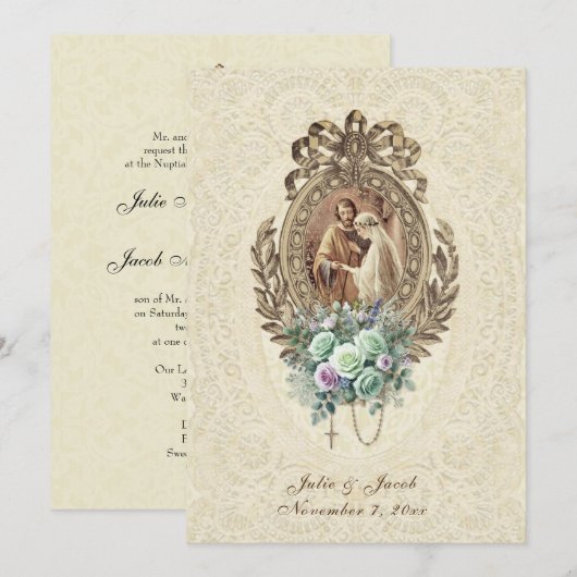  traditionele katholieke kerk kaart (Voorkant / Achterkant)