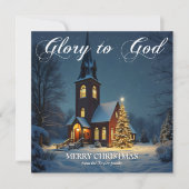 Traditionele Katholieke Kerk Kerst Feestdagenkaart (Voorkant)