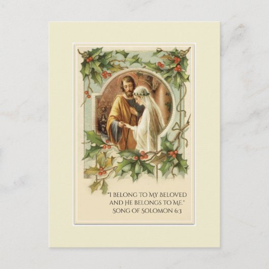 Traditionele Katholieke Kerst SAVE THE DATE Aankondigingskaart (Voorkant)
