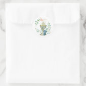 Traditionele katholieke Klassieke Eerste Heilige C Ronde Sticker (Tas)