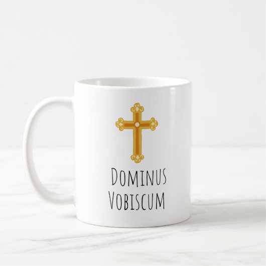 Traditionele katholieke Latijnse massa Dominus Vob Koffiemok (Links)