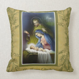 Traditionele katholieke Maagd Mary, Joseph, Jezus Kussen