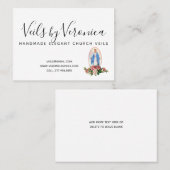 Traditionele katholieke Maagd Mary Religieuze Roze Visitekaartje (Voorkant / Achterkant)