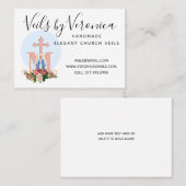 Traditionele katholieke Maagd Mary Religieuze Roze Visitekaartje (Voorkant / Achterkant)