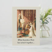 Traditionele katholieke Mary Joseph bruiloft Kaart (Staand voorkant)