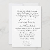 Traditionele katholieke Mary Joseph bruiloft Kaart (Achterkant)