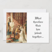 Traditionele katholieke Mary Joseph Priest bruilof Kaart (Voorkant)