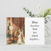 Traditionele katholieke Mary Joseph Priest bruilof Kaart (Staand voorkant)