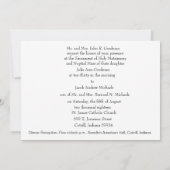 Traditionele katholieke Mary Joseph Priest bruilof Kaart (Achterkant)