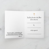 Traditionele katholieke massa met een heilig hart kaart (Binnen)