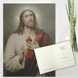 Traditionele katholieke misintentie Heilig Hart Kaart