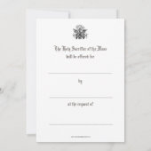Traditionele katholieke misintenties notitiekaartje (Achterkant)