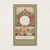 Traditionele katholieke priester gebeden religie visitekaartje (Voorkant)