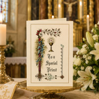 Traditionele katholieke priester waarderingsgroet