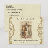 Traditionele katholieke SAVE the DATE Weduwen Aankondigingskaart (Voorkant / Achterkant)