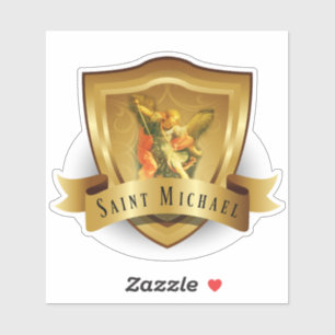 Traditionele katholieke St. Michael Shield Angel Sticker