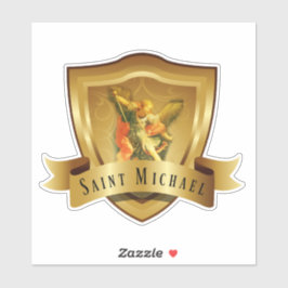 Traditionele katholieke St. Michael Shield Angel Sticker