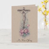 Traditionele katholieke sympathie Mass die Jezus a Kaart (Gele Bloem)