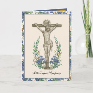 Traditionele katholieke troostrooskrans crucifix k kaart