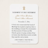 Traditionele Katholieke Trouw Heilige kaart (Achterkant)