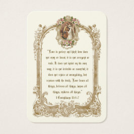 Traditionele katholieke trouw Holy Card Visitekaartje