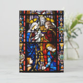 Traditionele katholieke trouwuitnodiging kaart (Staand voorkant)