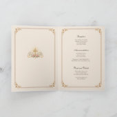 Traditionele katholieke trouwuitnodiging kaart (Binnen)