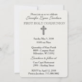 Traditionele katholieke uitnodiging tot  Communie (Achterkant)