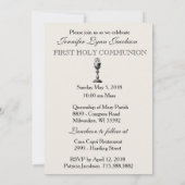 Traditionele katholieke uitnodiging tot  Communie (Achterkant)