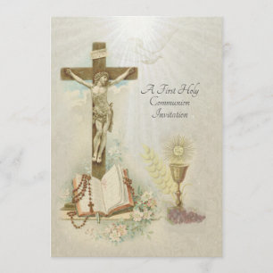 Traditionele katholieke uitnodiging tot  Communie