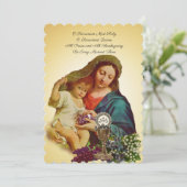 Traditionele katholieke uitnodiging tot  Communie (Staand voorkant)