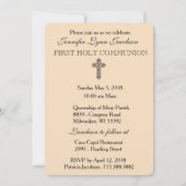 Traditionele katholieke uitnodiging tot  Communie (Achterkant)