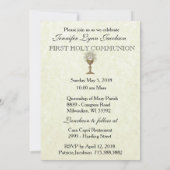 Traditionele katholieke uitnodiging tot  Communie (Achterkant)