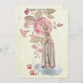 Traditionele katholieke uitnodiging tot  Communie (Voorkant / Achterkant)