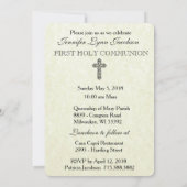 Traditionele katholieke uitnodiging tot  Communie (Achterkant)