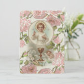 Traditionele katholieke uitnodiging tot Communie (Staand voorkant)