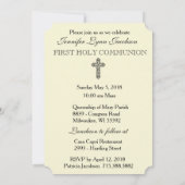 Traditionele katholieke uitnodiging tot Communie (Achterkant)