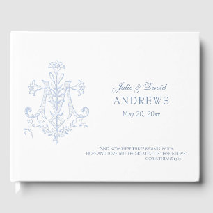Traditionele katholieke Vintage Elegant Wedding La Gastenboek