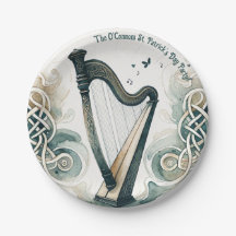 Traditionele Keltische harp St. Patrick's Day Part