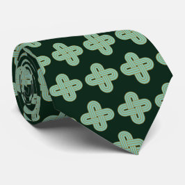 Traditionele Keltische Solomon's Knot Emblem Stropdas