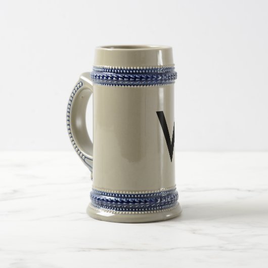 traditionele keramische bierpul (Voorkant links)