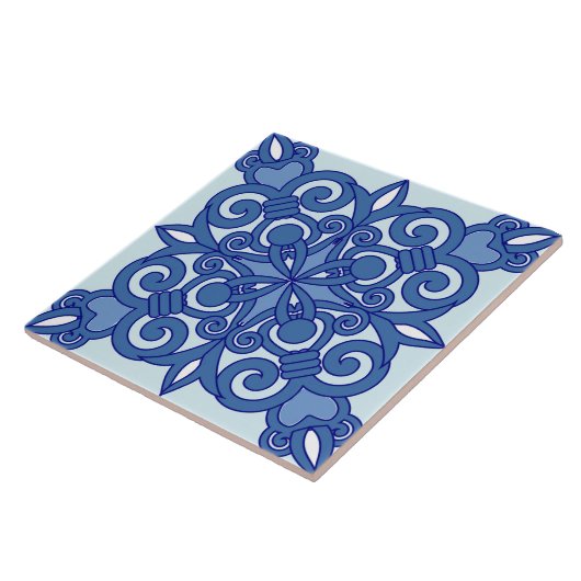 Traditionele  keramische tegels tegeltje (Zijkant)