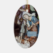 Traditionele keramische versiering van de Nativite Keramisch Ornament (Rechts)